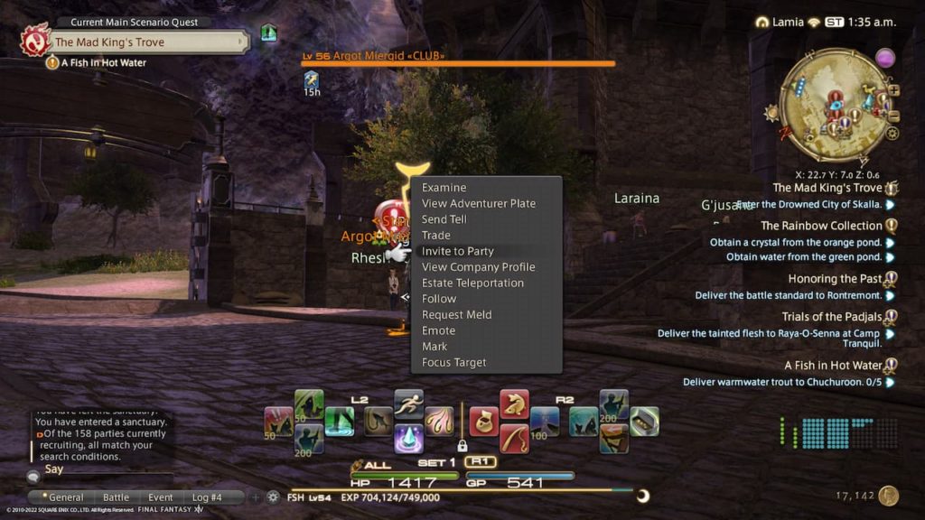 Final Fantasy 14 party