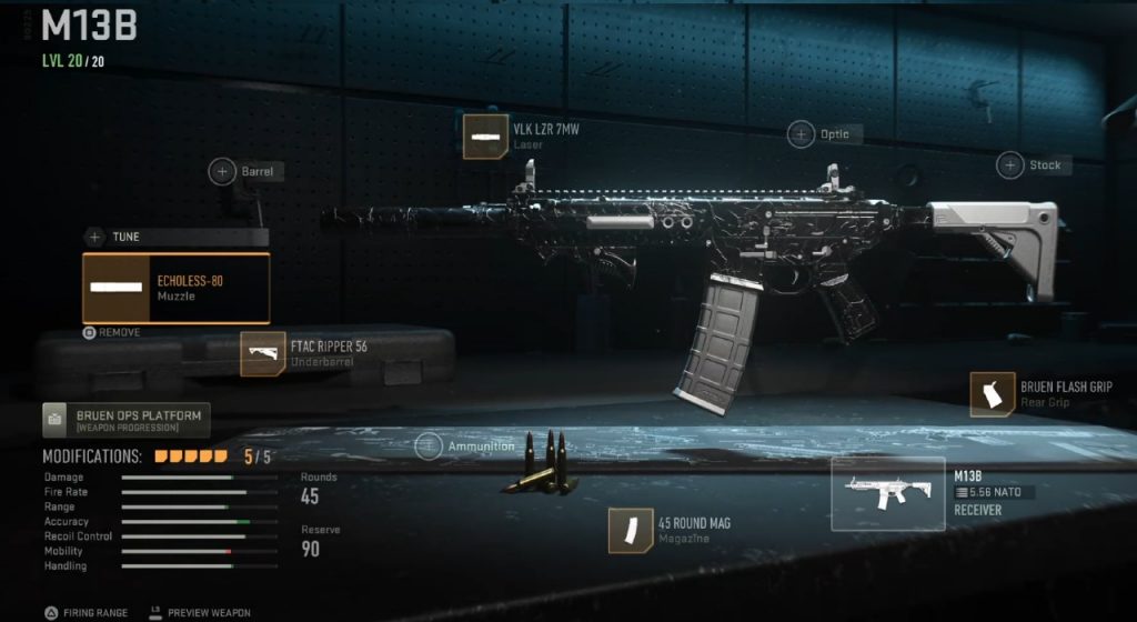 Modern Warfare 2 Mejor armamento M13B