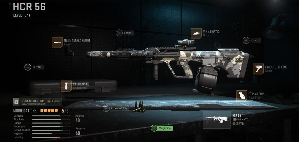 Warzone 2 cómo construir la mejor clase HCR 56