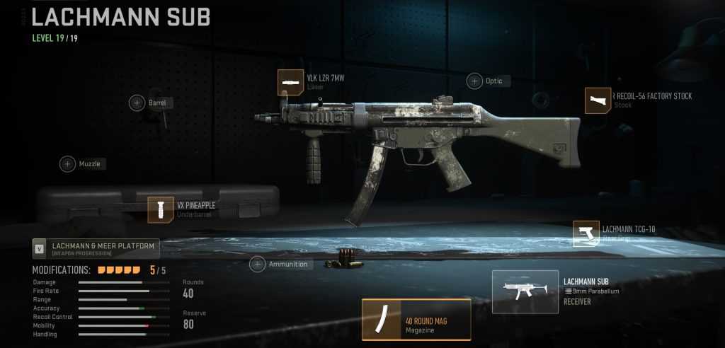 Warzone 2 Lachmann subclase MP5