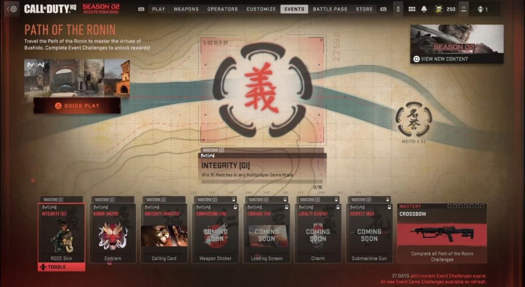 Explicación de Modern Warfare 2 Path of the Ronin